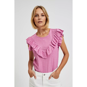 Marisse Womens Blouse L-Ts-4347 D.Pink