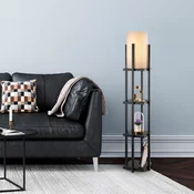 Aberto Design Podna lampa 7111, 130 cm, E27, 400 cm Kabl, Crna