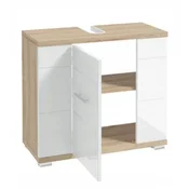 Deftrans Omarica za umivalnik z izrezom za sifon 70x62,5x31,5 cm Sonoma hrast bela Rita