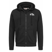 Moški pulover s kapuco Lonsdale 117428-Marl Grey/Black