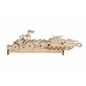 UGEARS 3D lesena mehanska sestavljanka Brave UA Tractor