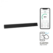 KLARSTEIN Cosmic Beam Smart 24, infrardeči grelec, 2400 W, krmiljenje z aplikacijo, črna barva (ACO7-CosmicBeSm24-BK)