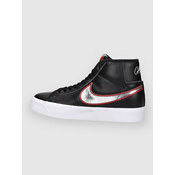 Nike Zoom Blazer Mid Pro Gt Skate cevlji black / mtlc sil / un red / wht Gr. 9.5