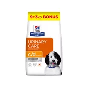 HILLs PD Can c/d Urinary, otapanje struvita, oksalata i prevencija, 9+3kg BONUS