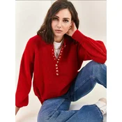 Bianco Lucci Pulover Pullover burgund