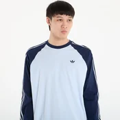Majice adidas Britcore Long Sleeve Cali T-Shirt Crystal Sky/ Night Indigo L