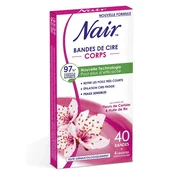 Nair Cold wax strips cherry blossoms & rice oil Legs x40