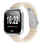 INF Združljiv z Fitbit Versa/Versa Lite/Versa 2 smolni pašček - vodoodporen in eleganten White, (5000090707)