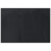 Vidaxl Preproga pravokotna črna 70x100 cm bambus