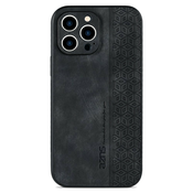 Premium maska Cube Leather za iPhone 12 Pro Max sa ugradenom zaštitom za stražnju kameru - graphite black