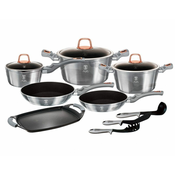 BERLINGERHAUS Titanium set posode za kuhanje 12+2 kosi Moonlight Edition BH-6021