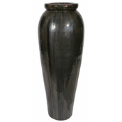 Shishi Keramična srebrna posoda za rože 37x100 cm