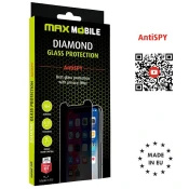MaxMobile zaštitno staklo za iPhone 16 Pro/17 Pro/17 DIAMOND 2.5D AntiSPY FULL COVER