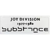 Joy Division Substance Našitek za šivanje 10 x 3,6 cm