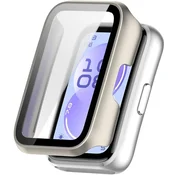 GS Ovitek 2 v 1 + kaljeno steklo za Huawei Band 11, bež mat
