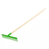 Univerzalne ravne grablje, 16 zuba, glava sa zakovicama, drvene grablje 15G050