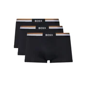 BOSS Bokserice Motion  pijesak / crna / bijela