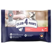 Club 4 Paws Premium vlažna hrana za štence, Curetina, 4x85 g