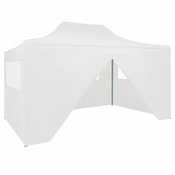 shumee Profesionalen zložljiv vrtni šotor s 4 stranicami 3x4 m bel