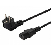 SAVIO napajalni kabel schuko moški - iec c13, nagnjen 1,8 m, večpaktni, 10 kosov cl-98
