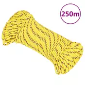 Vidaxl vidaXL Jadralna vrv, rumena, 3 mm, 250 m, polipropilen