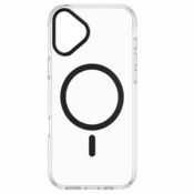 Transparent Color Ring MagSafe maska za iPhone 16 Plus – Crna