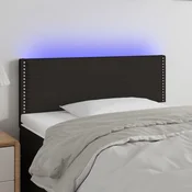 vidaXL vidaXL LED posteljno vzglavje črno 80x5x78/88 cm blago, (20737544)