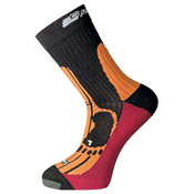 Progress MERINO pohodniške nogavice črne/aprikot/plum - 3-5