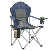 Songmics Kamp stol 61x93x108 cm modre barve