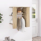 shumee Omarica za predsobo sonoma hrast 97,5x37x99 cm konstruiran les