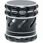 Dardanar Mlinček za začimbna zelišča, visokokakovosten aluminij, premer 63mm (2,5 inča), za začimbna zelišča, cvetni prah, rože, začimbe s prostorom za cvetni, (21199904)