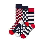 Happy Socks Nogavice mornarska/rdeča/bela