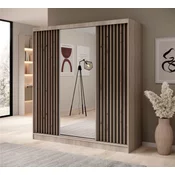 Garderobna omara Ida - 200 cm - sonoma hrast/črna