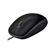LOGITECH B110 Corded Mouse - SILENT - BLACK - USB - B2B