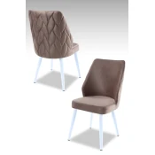 Hanah Home Set stolica Pufi, 48x90x43 cm, 2 komada, Crno-smede