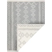 Rugsx Preproga TWIN 23000 Boho, bombažna, dvostranska, 60x90 cm Siva