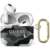Guess GUA3UCAMG AirPods 3 cover black Camo Collection (GUA3UCAMG)