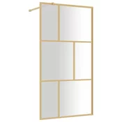 Stijenka za walk-in tuš sa staklom ESG zlatna 115 x 195 cm