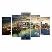 WALLXPERT slika iz 5 delova CITY NIGHTS (5PMDF 79)