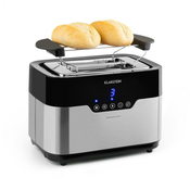 Klarstein Arabica opekač kruha, 920W, LED-zaslon, upravljanje na dotik, nerjavno jeklo (TK8-Toaster)
