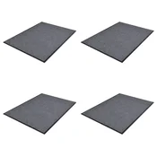 Vidaxl PVC Predpražniki 4 kosi sivi 90x60 cm