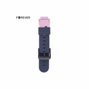 Pašček silikonski za pametne ure, primeren za FOREVER KW-60, roza (pink)