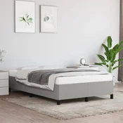 shumee vidaXL Posteljni okvir brez vzmetnice svetlo siv 120x200 cm oblazinjen s blagom