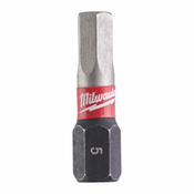 MILWAUKEE Udarni bitsevi HEX SHOCKWAVE ojacani 1/4” 5 x 25mm
