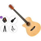 Pasadena PGC-10L Premium SET Natural Jumbo akusticna gitara
