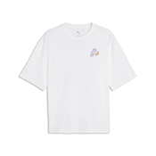 PUMA Wardrobe Essentials Boxy Beach Club Graphic Tee Men, Puma, White, 4XL