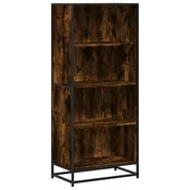 Vidaxl Knjižna omara dimljeni hrast 60x35x139 cm inženirski les