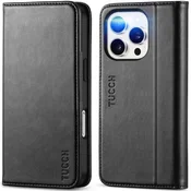 Infostyle Preklopna torbica TUCCH za iPhone 16 Pro - črna