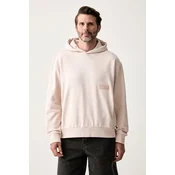 BOSS Green pulover s kapuco moški z bombažem SW_Hoodie