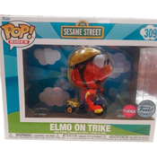 FUNKO Funko POP Ride Television: Sesame Street - Elmo on Trike - Flocked - Exclusive - 309, (21324513)